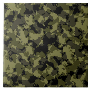 Carreau motif de style militaire camouflage