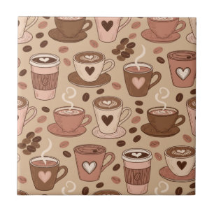 Carreau Motif de tasse à café cosy (1)
