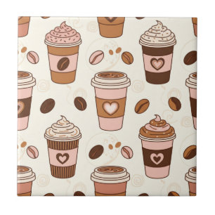 Carreau Motif de tasse à café cosy (12)