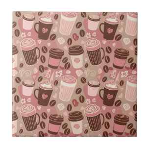 Carreau Motif de tasse à café cosy (5)