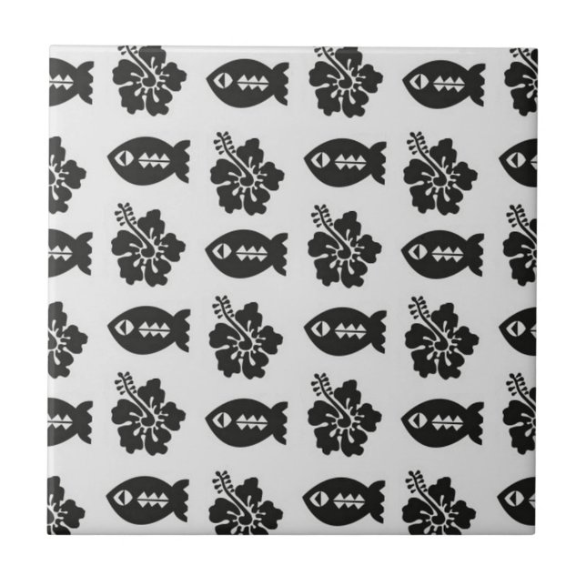 Carreau Motif de Tiki (Devant)