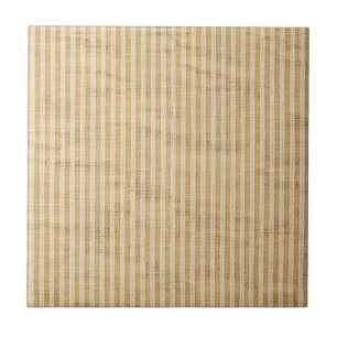 Carreau Motif de tissu à rayures jaunes pâles filées