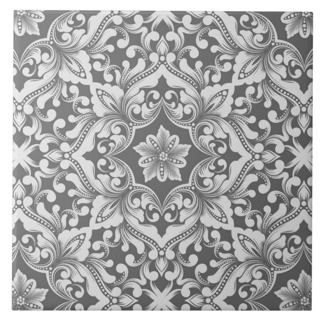 Carreau Motif de tuile de Mandala  (Devant)