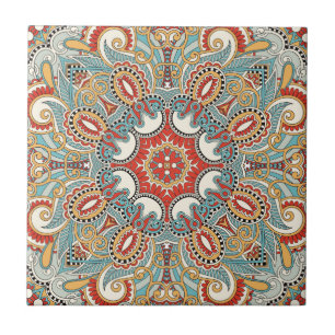 Carreau Motif de tuile de Mandala