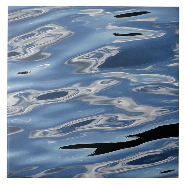 Carreau motif d'eau bleu Cool (Devant)