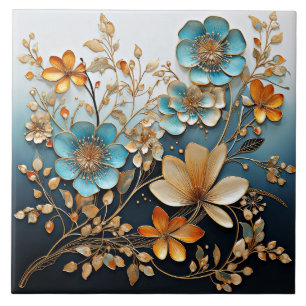 Carreau Motif décoratif en porcelaine