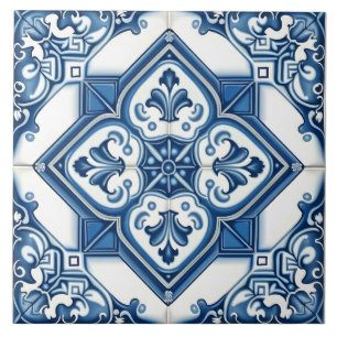 Carreau Motif décoratif méditerranéen