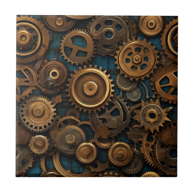Carreau Motif des engrenages (Devant)