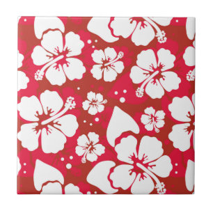 Carreau Motif des fleurs d'Hibiscus