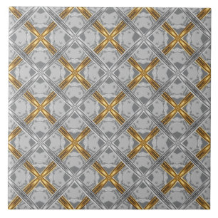 Carreau Motif des médaillons Laced Gold et Silver