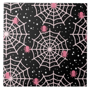 Carreau Motif des toiles d'Halloween et araignées