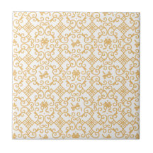 Motif d'or avec carrelage en céramique Arrière - p