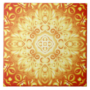 Carreau Motif d'or Mandala le