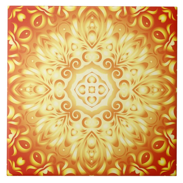 Carreau Motif d'or Mandala le (Devant)