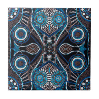 Carreau Motif Dot Art sur Carrelage en céramique