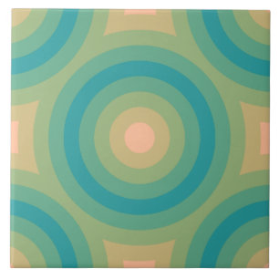Carreau Motif du cercle baltique Fuzzy Peach