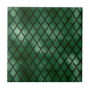 Carreau Motif du serpent serpent vert
