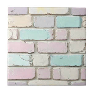 Carreau Motif en brique couleur rose pastel