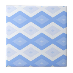 Carreau Motif en diamant bleu pâle