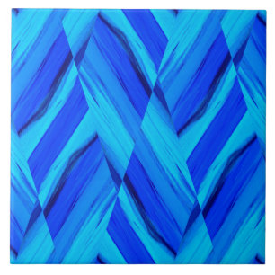 Carreau Motif en marbre bleu Cobalt complexe