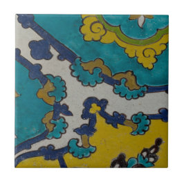 Carreau motif espagnol sur une petite tuile