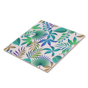 Carreau Motif feuille tropical