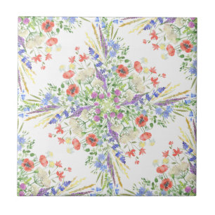 Carreau Motif fleur sauvage