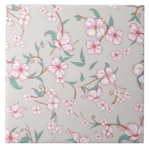 Carreau Motif Fleurs déplaisantes