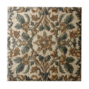 Carreau Motif floral antique Chèvrefeuille de William Morr