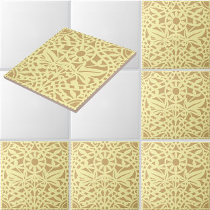 Carreau Motif floral bohème vintage personnalisable aux co
