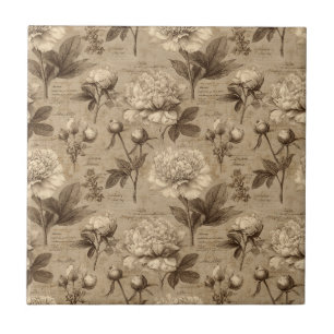 Carreau Motif floral botanique vintage (2)