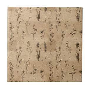 Carreau Motif floral botanique vintage (9)