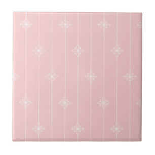 Carreau Motif floral de rose assez en pastel