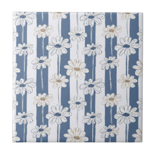 Carreau Motif floral minimaliste Daisy (3)