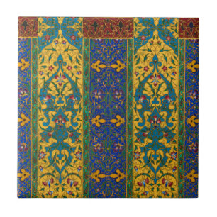 Carreau Motif floral persan décoratif complexe
