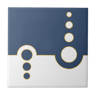 Carreau Motif géométrique, abstrait, moderne, cercles