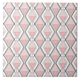 Carreau Motif géométrique beige rose
