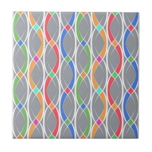 Carreau Motif géométrique coloré.