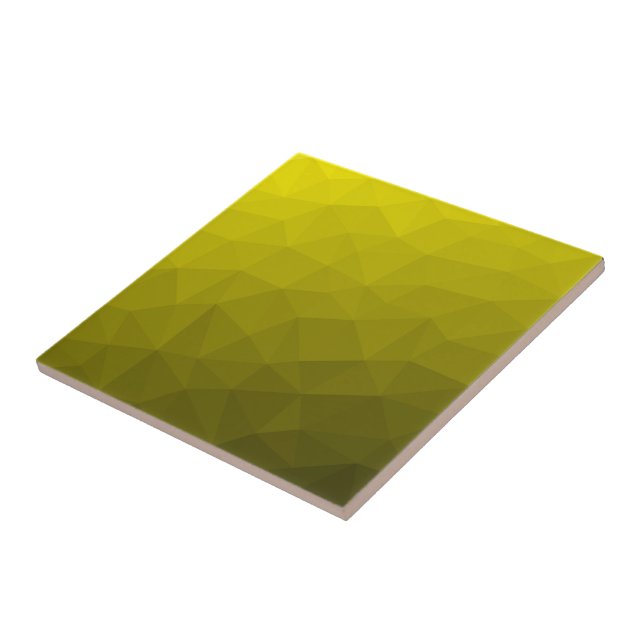 Carreau Motif géométrique dégradé foncé jaune (Côté)