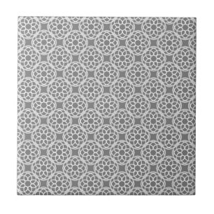 Carreau Motif géométrique gris blanc sans couture