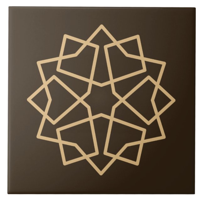 Carreau Motif géométrique islamique (Devant)