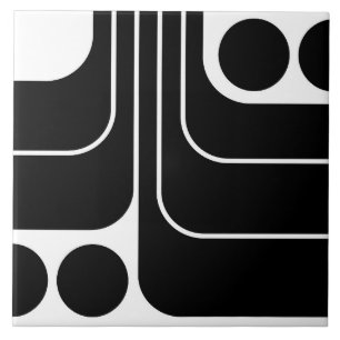 Carreau motif géométrique les années 70 style Vintage rétr