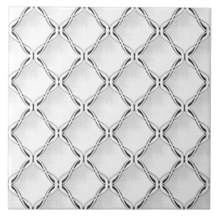 Carreau Motif géométrique noir et blanc.