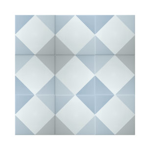 Carreau Motif géométrique simple Carré Diamant bleu