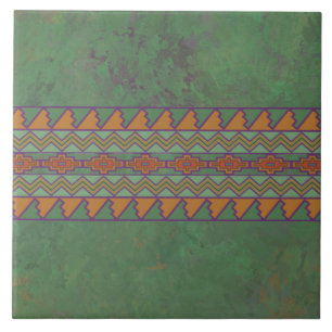 Carreau Motif géométrique vert Sagebrush sud-ouest