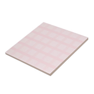Carreau Motif Gingham Rose Bubble et Lavande