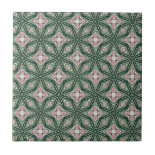 Carreau Motif graphique rose moderne