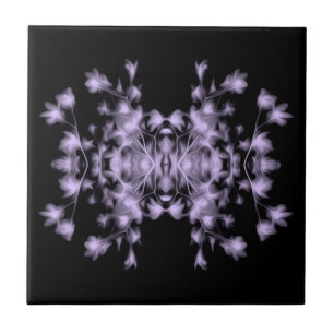 Carreau Motif graphique rose violet bleu floral
