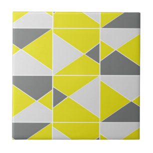 Carreau Motif gris jaune