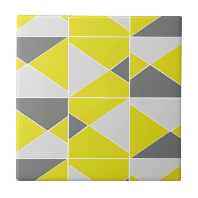 Carreau Motif gris jaune (Devant)